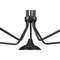Z-Lite Bellamy Chandelier, 5-Light, 52 In.W x 52 In.L x 8.25 In.H, Matte Black/Matte Black Outer 1942-5MB - alternate 2